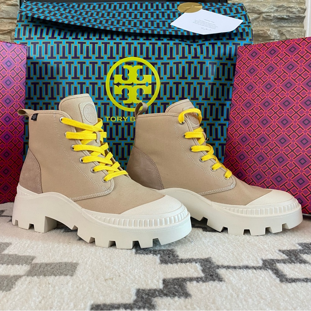 Tory Burch Camp Sneaker Ankle Boots